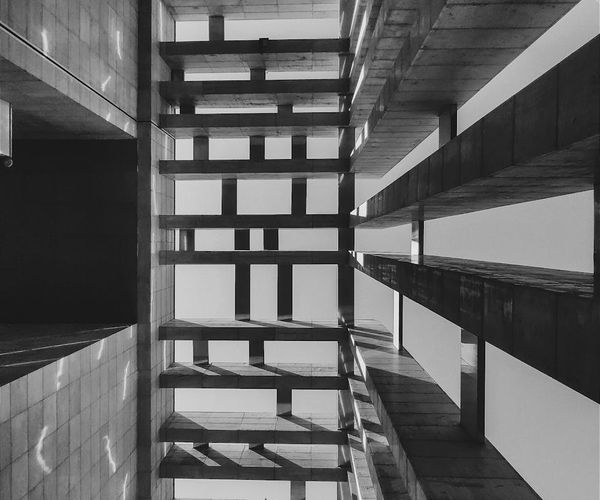 Abstract composition of lines representing physical structure