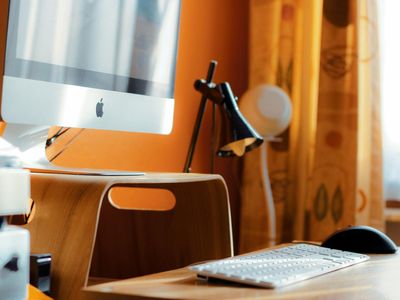 Minimalist desk setup with balance focus